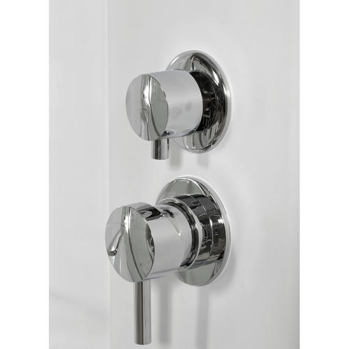 Душевая кабина Deto L 80х80 хром  L680NLED - 2