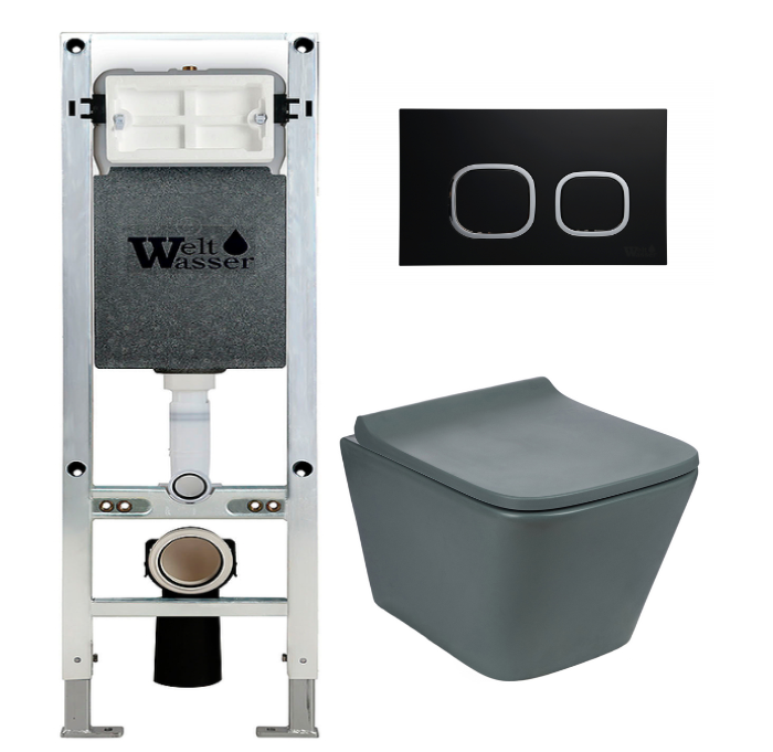 Комплект Weltwasser AMBERG 350 ST + GELBACH 004 MT-GR + AMBERG RD-BL  10000006518 - 0