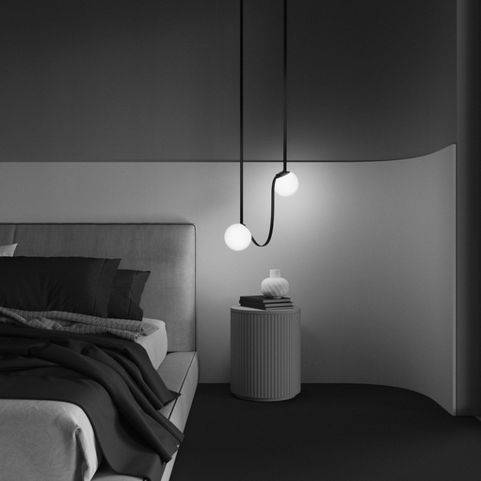 Накладной светильник Maytoni Luna TR125B-10W3K-B - 4