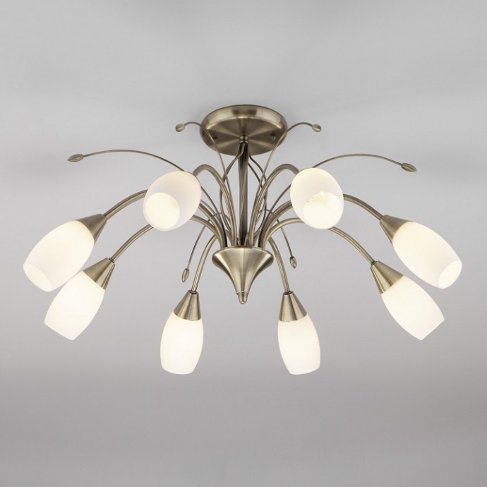 Люстра на штанге Eurosvet Ginevra 30280/8 античная бронза - 0