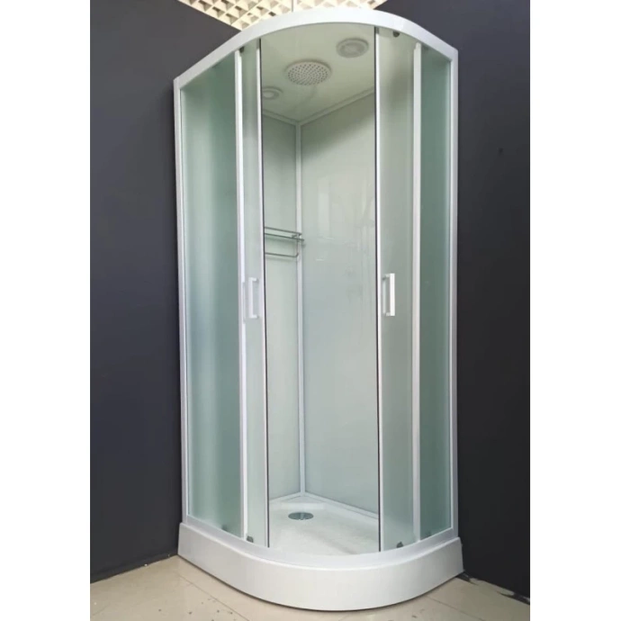 Душевая кабина Frank 110х80 левая белая стекло матовое 20016 - 2