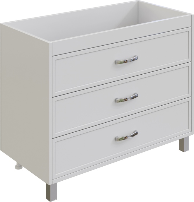 Тумба с раковиной STWORKI Хальмстад 100 белая 505730 - 4