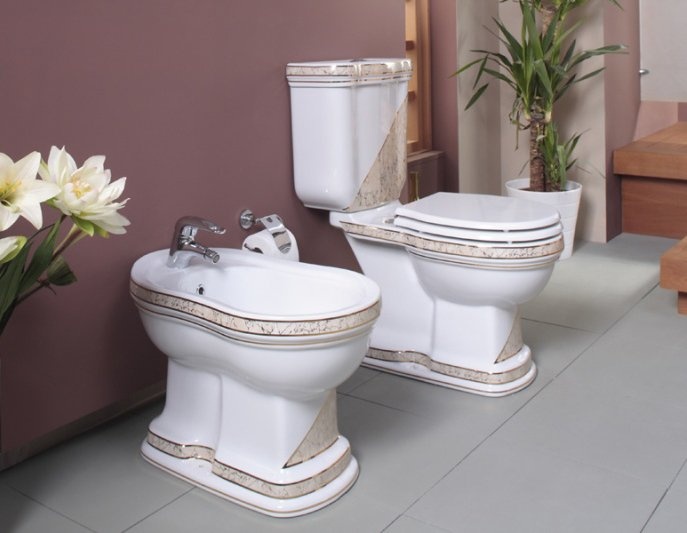 Бачок для унитаза Creavit Klasik KL410-ОЕ диагональ беж KL410-00CB00E-PB00 - 1