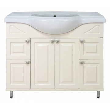 Тумба с раковиной Misty Жардин 105 бежевая глянцевая УТ000011394 - 0