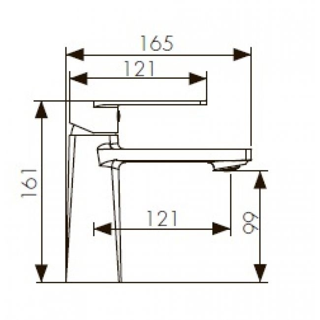 Смеситель для раковины  KAISER Terso  70011 - 1