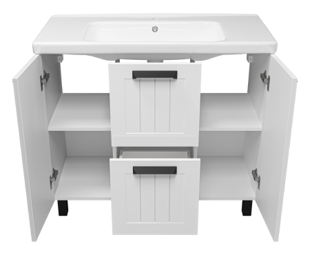 Тумба под раковину Misty Спарта 100 белая матовая П-Спа-06100-01-012Я - 2