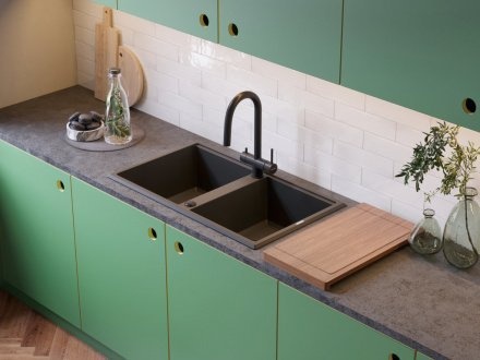 Мойка кухонная Omoikiri Tedori Tetogranit/черный  4993924 - 1