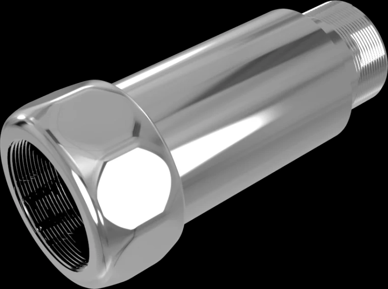 Прямое соединение для полотенцесушителя Terminus хром 4620768887581 - 0