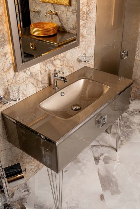 Тумба под раковину Armadi Art Lucido 80 бежевый 770-080-D - 1