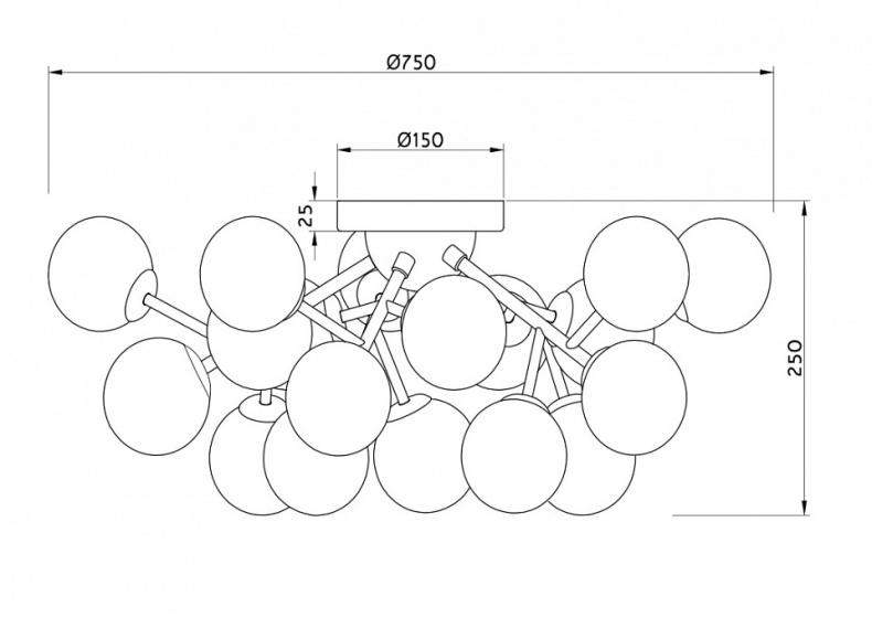 Потолочная люстра Maytoni Dallas MOD545PL-20CH - 3