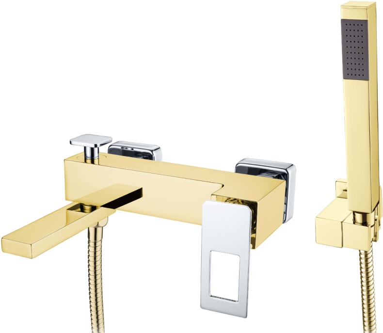 Смеситель Boheme Q 143-GCR для ванны с душем - 0