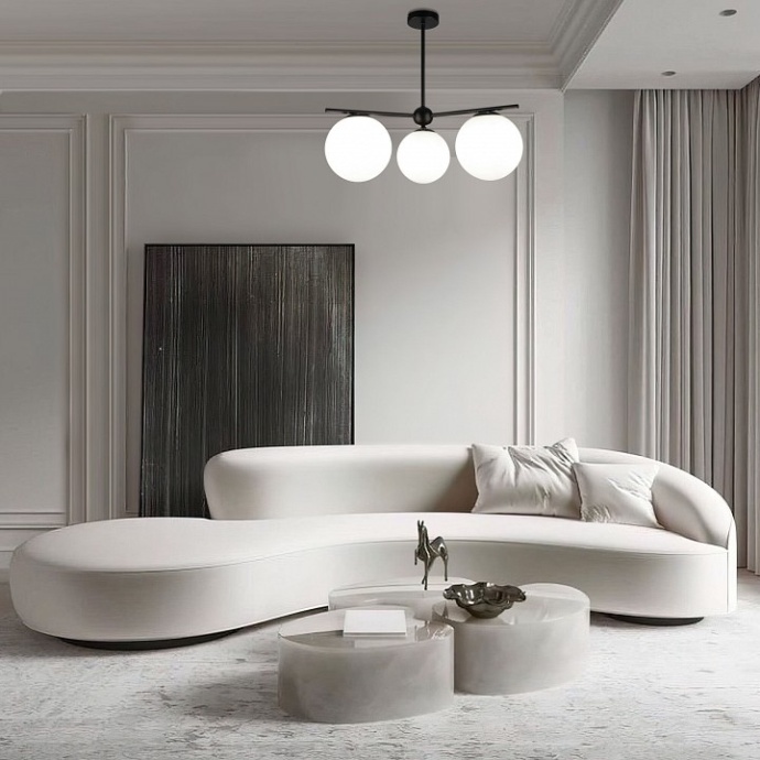 Люстра на штанге Eurosvet Marbella 60147/3 черный - 1