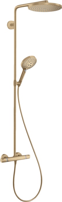 Душевая стойка Hansgrohe Raindance Select S 240 1jet 27633140 Showerpipe, шлифованная бронза - 0