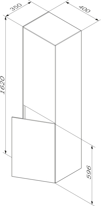 Шкаф-пенал AM.PM Inspire V2.0 40 белый матовый M50ACHX0406WM - 1