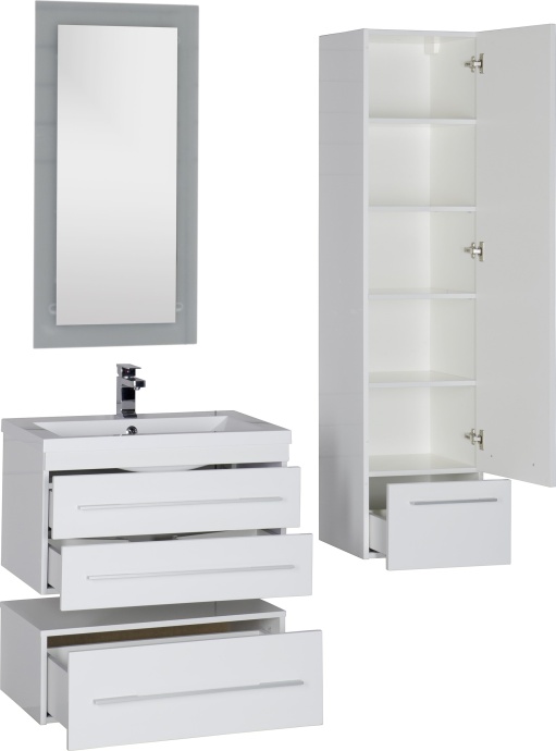 Тумба с раковиной Aquanet Нота 75 белая 171487 - 23