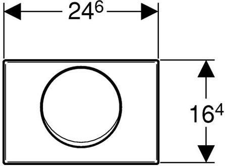 Кнопка смыва Geberit Mambo 115.751.00.1 - 1