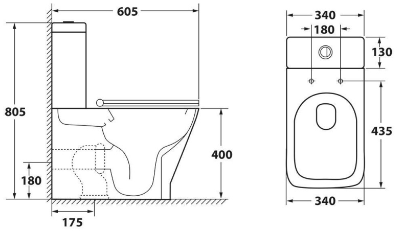 Чаша для унитаза-компакта Owl 1975 Gap Ruta-G OWLT200901 - 8