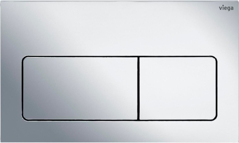 773717 Prevista Панель смыва для унитазов Visign for Life 5, пластик, хром, модель 8601.1 - 1