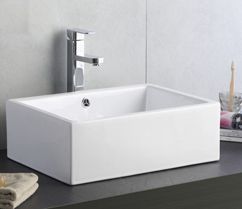 Раковина накладная Ceramalux N 51 белый  9129 - 4