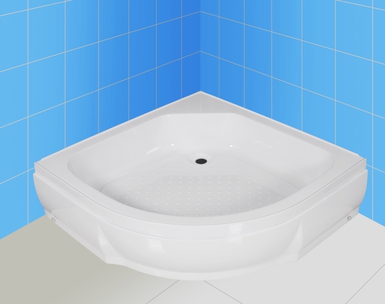 Поддон душевой полукруглый River Wemor 100/15 C  10000002958 - 1