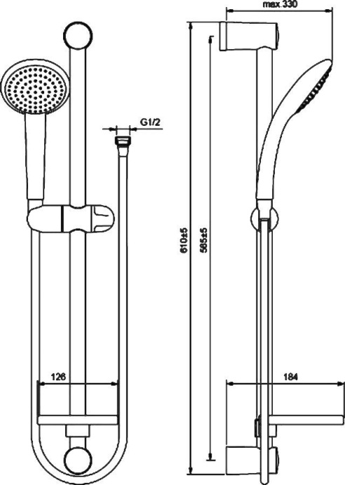 Душевой гарнитур Vidima Fresh  BA211AA - 3