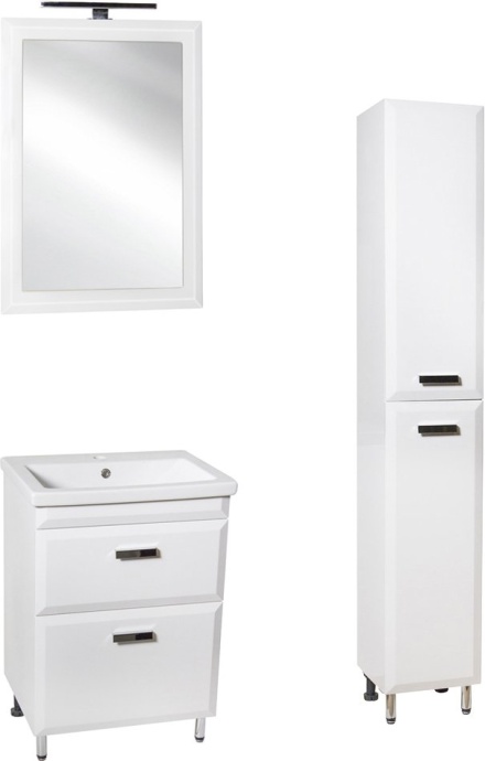 Мебель для ванной Style Line Лотос 60 Люкс Plus напольная, белая - 1