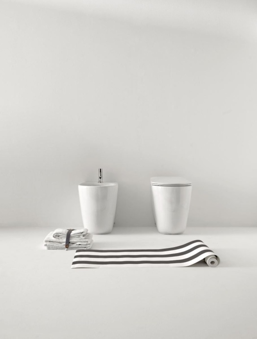 Биде напольное Kerasan Nolita белый  532001*1 - 2