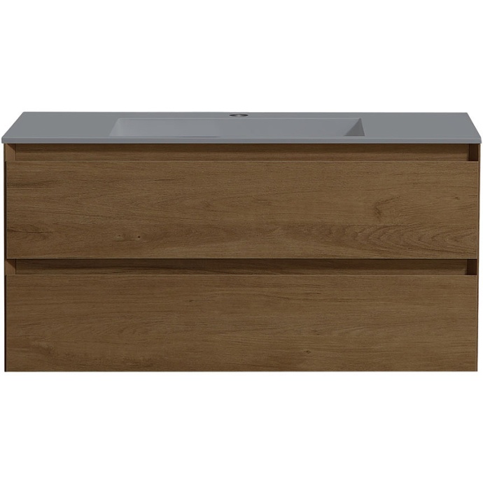 Тумба под раковину Vincea Luka 100 2 ящика темное дерево VMC-2L100TO - 2