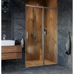 Душевая дверь Excellent Rols 100 хром KAEX.2612.1000.LP1/2 + KAEX.2612.1000.LP2/2 - 1