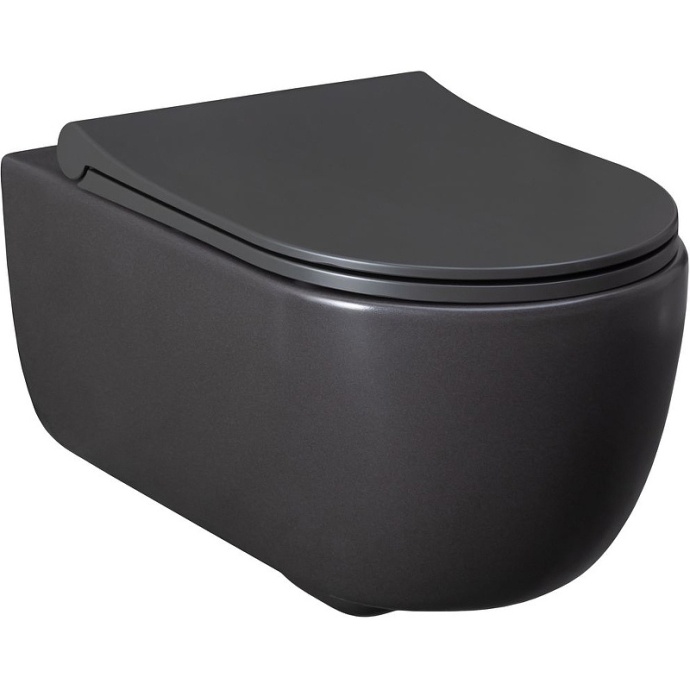 Чаша для подвесного унитаза Allen Brau Priority без сиденья антрацит  4.31001.AN - 4