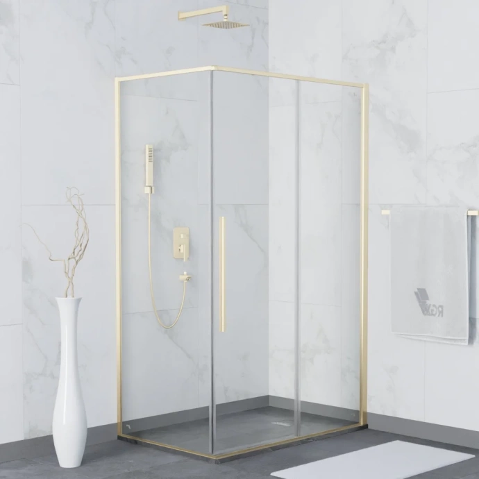 Душевой уголок RGW Stilvoll SV-42G 100x90 профиль золото стекло прозрачное 32324290-16 - 0