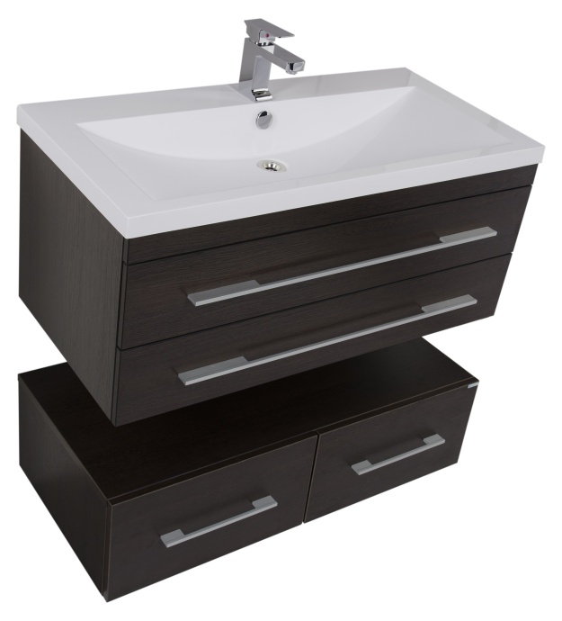 Тумба Aquanet Нота 100 подкатная венге 00170750 - 10