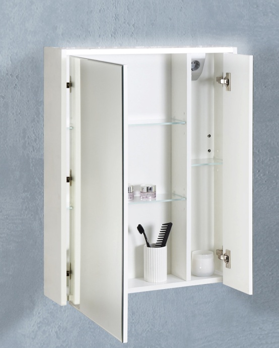 Зеркало-шкаф Roca Ronda 60 белое, с подсветкой ZRU9303007 - 1