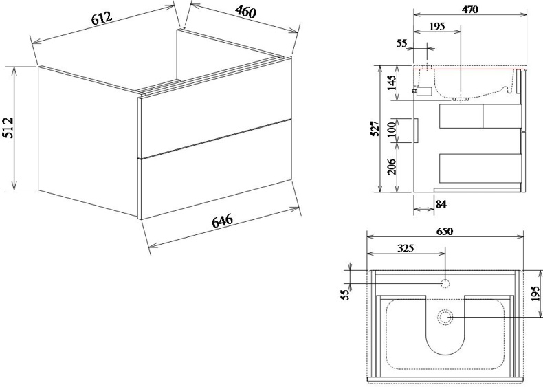 Мебель для ванной Sanflor Чикаго 65 - 9