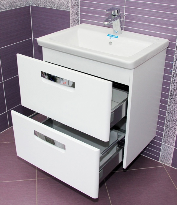 Тумба для комплекта Roca Gap 60, белая матовая ZRU9302734 - 3