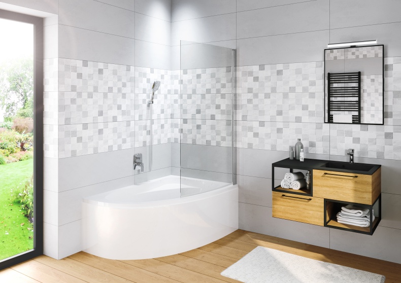 Шторка на ванну Riho Novik Z108 Lyra R G003039120 - 1