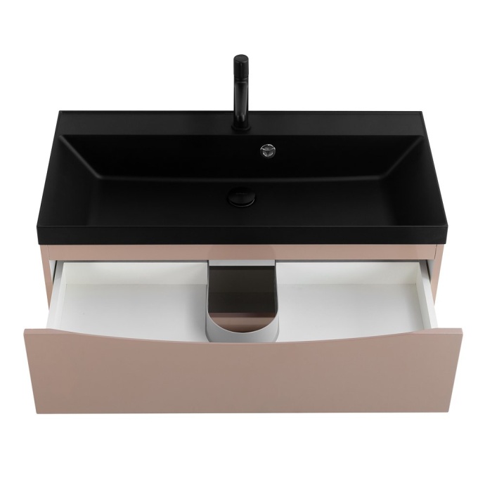 Тумба с раковиной BelBagno Marino 90 бежевый матовый - 7