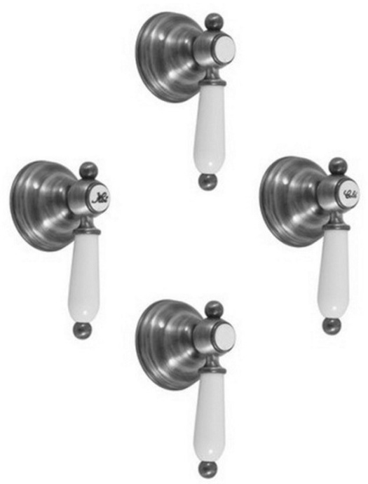 Смеситель для ванны с душем Rav Slezak Morava retro хром MK586K - 0