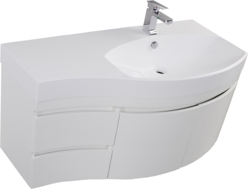 Тумба с раковиной Aquanet Опера 2-115 белая R - 1