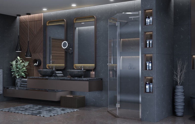 Душевой уголок Ambassador Diamond 12011111R 90х90 см - 3