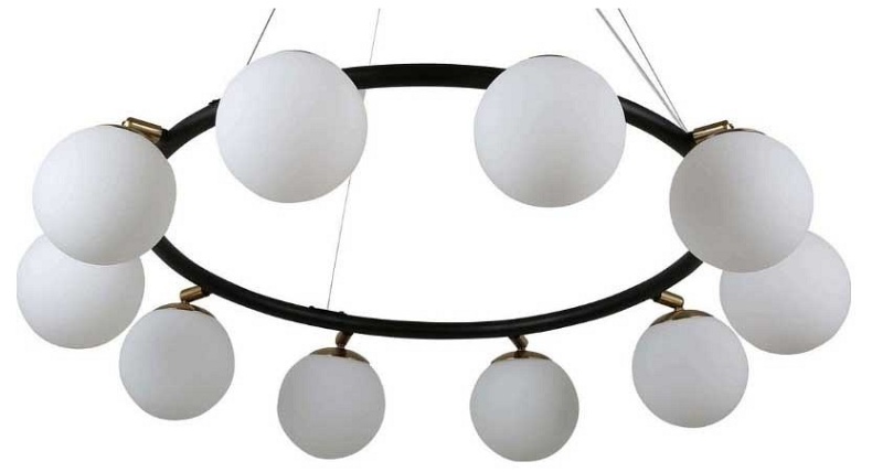 Подвесная люстра LUMINA DECO Modica LDP 6032-10 BK+MD - 0