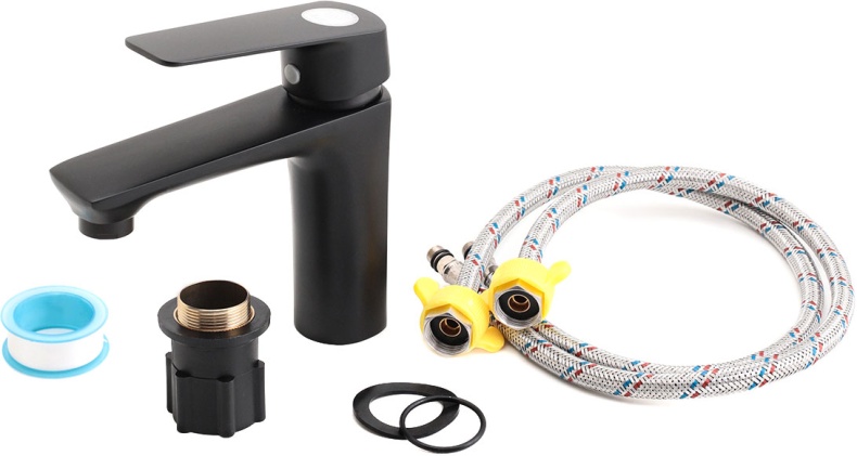 Смеситель для раковины STWORKI Берген BER-01b черный - 3