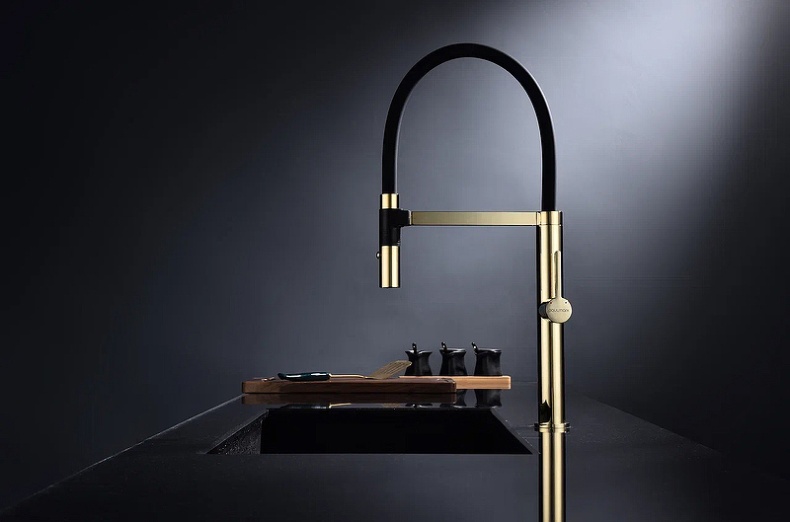 Смеситель для кухни Paulmark Leader золото Le214101-G - 1