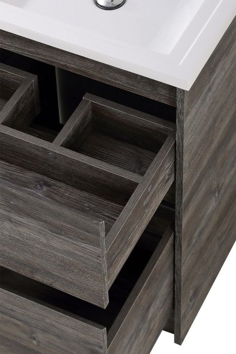 Тумба с раковиной Belbagno Kraft 120 темное дерево - 9