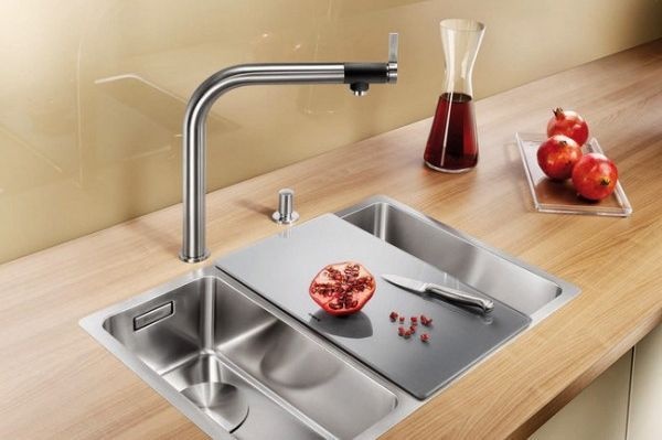 Смеситель для кухонной мойки Blanco Vonda хром, черный  518434 - 2