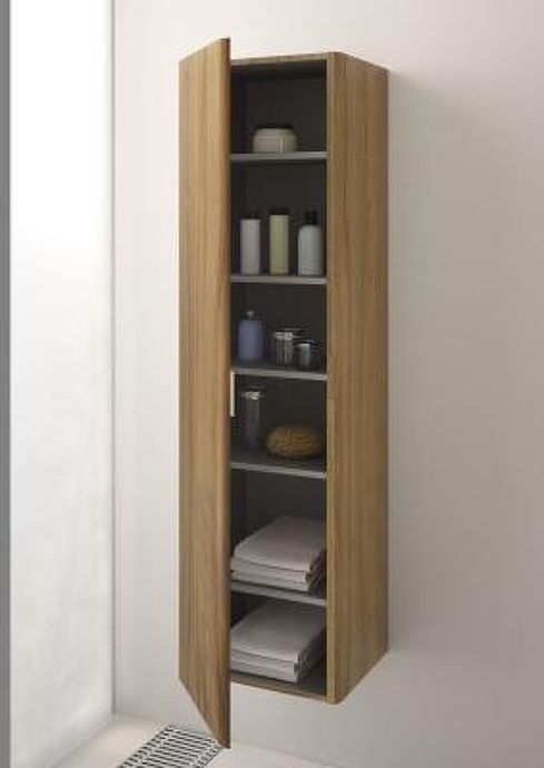 Шкаф-пенал VitrA Nest 45 левый дерево натуральное 56187 - 1