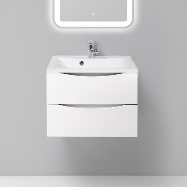 Тумба с раковиной BelBagno Marino 65 bianco lucido - 0