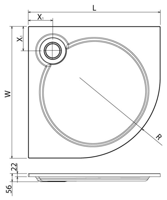 TRAY-S-4.3-ML Ножки для поддонов типа R-90, R-100 - 4