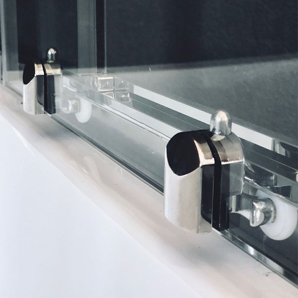 Душевая кабина Royal Bath HP 120х80 R профиль хром стекло прозрачное задняя стенка черная  RB8120HP6-BT-CH-R - 2