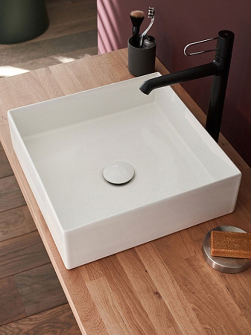 E90011-0 раковина на столешницу DELTA PURE /39х39/(белый) - 2